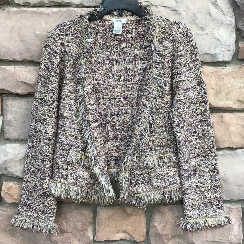Cache Tweed Metallic Jacket - Picture 4 of 6